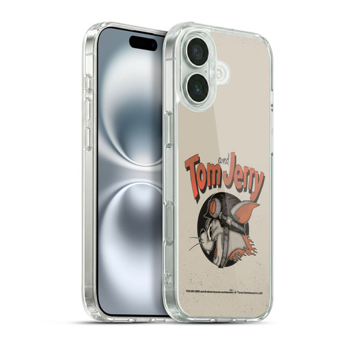 Tom and Jerry Typography Art Jerry Soft Gel Case for Apple iPhone 16 Plus & MagSafe