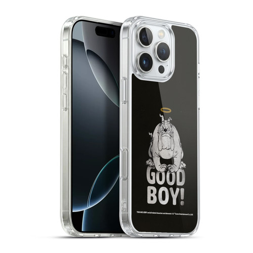 Tom and Jerry Typography Art Good Boy Soft Gel Case for Apple iPhone 16 Pro Max & MagSafe