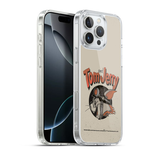 Tom and Jerry Typography Art Jerry Soft Gel Case for Apple iPhone 16 Pro Max & MagSafe