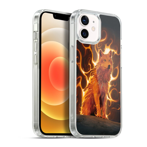Vincent Hie Canidae Wolf Phoenix Soft Gel Case for Apple iPhone 12 / iPhone 12 Pro & MagSafe