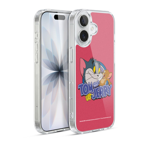 Tom and Jerry Typography Art Classic Soft Gel Case for Apple iPhone 17