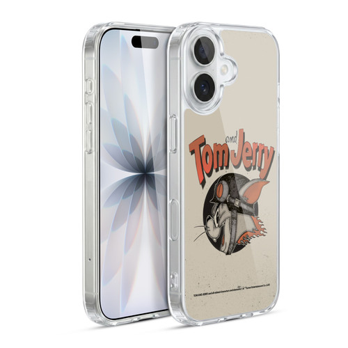 Tom and Jerry Typography Art Jerry Soft Gel Case for Apple iPhone 17