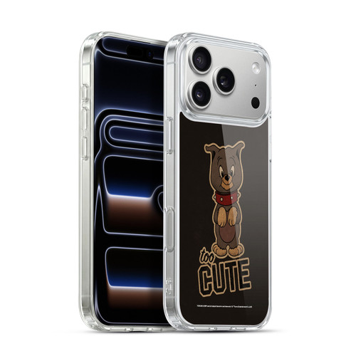 Tom and Jerry Typography Art Too Cute Soft Gel Case for Apple iPhone 17 Pro Max