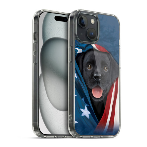 Vincent Hie Canidae Black Labrador Soft Gel Case for Apple iPhone 15 & MagSafe