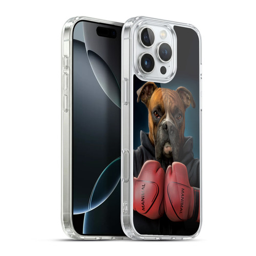 Vincent Hie Canidae Boxer Soft Gel Case for Apple iPhone 16 Pro Max & MagSafe