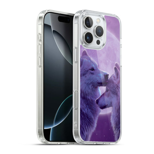 Vincent Hie Canidae Loving Wolves Soft Gel Case for Apple iPhone 16 Pro Max & MagSafe