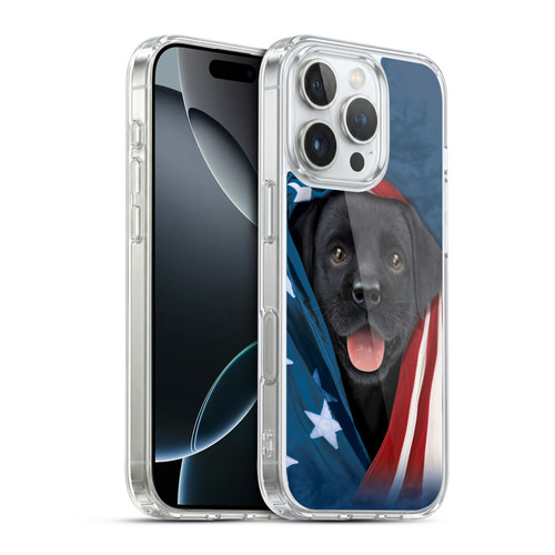 Vincent Hie Canidae Black Labrador Soft Gel Case for Apple iPhone 16 Pro & MagSafe