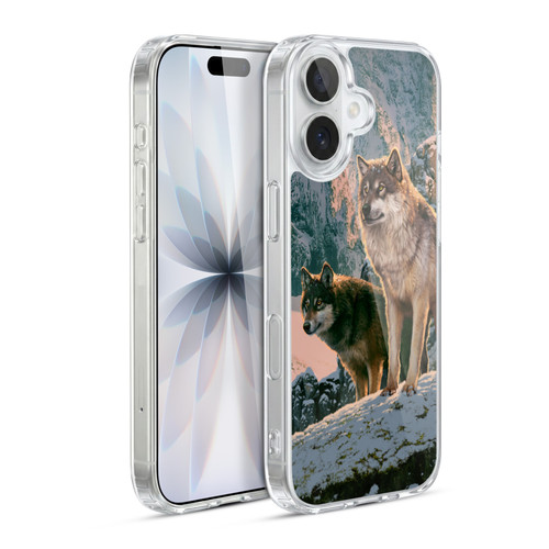 Vincent Hie Canidae Wolf Couple Soft Gel Case for Apple iPhone 17
