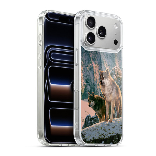 Vincent Hie Canidae Wolf Couple Soft Gel Case for Apple iPhone 17 Pro Max