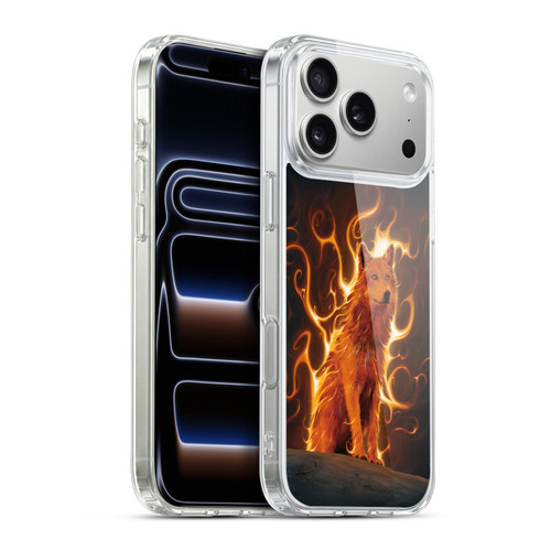Vincent Hie Canidae Wolf Phoenix Soft Gel Case for Apple iPhone 17 Pro Max