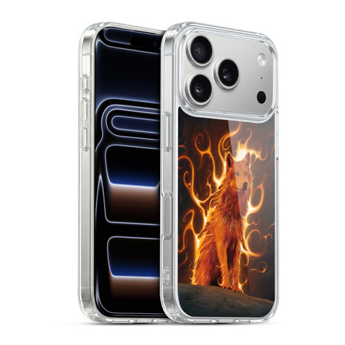 Vincent Hie Canidae Wolf Phoenix Soft Gel Case for Apple iPhone 17 Pro