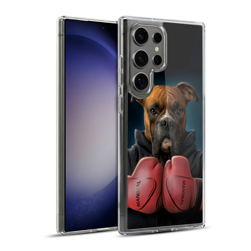 Vincent Hie Canidae Boxer Soft Gel Case for Samsung Galaxy S23 Ultra 5G & MagSafe