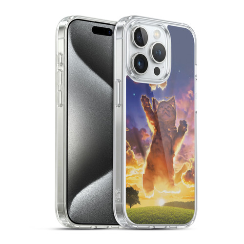 Vincent Hie Felidae Cloud Kitten Sunset Soft Gel Case for Apple iPhone 15 Pro & MagSafe