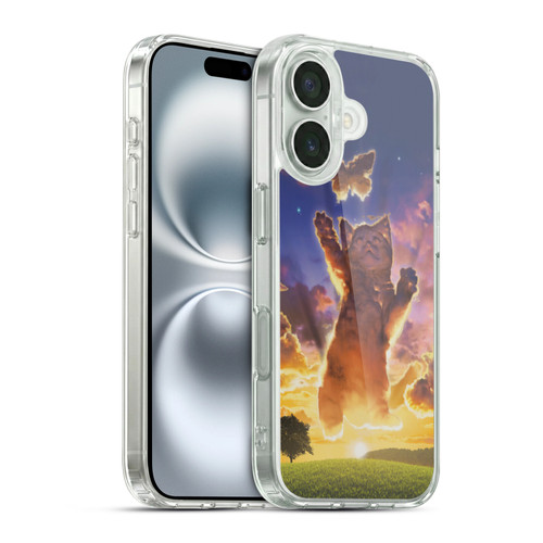 Vincent Hie Felidae Cloud Kitten Sunset Soft Gel Case for Apple iPhone 16 & MagSafe