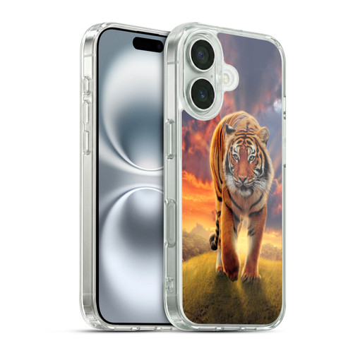 Vincent Hie Felidae Rising Tiger Soft Gel Case for Apple iPhone 16 & MagSafe
