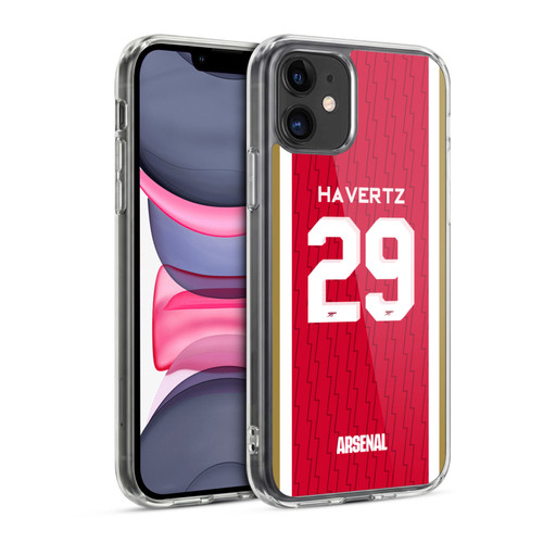 Arsenal FC 2023/24 Players Home Kit Kai Havertz Soft Gel Case for Apple iPhone 11
