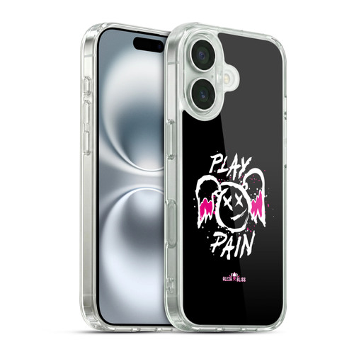 WWE Alexa Bliss Graphics Play Pain Smiley Soft Gel Case for Apple iPhone 16 & MagSafe