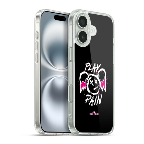 WWE Alexa Bliss Graphics Play Pain Smiley Soft Gel Case for Apple iPhone 16 Plus & MagSafe