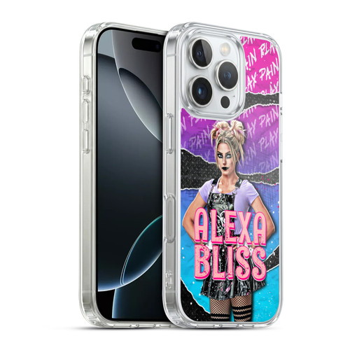 WWE Alexa Bliss Graphics Alexa Bliss Soft Gel Case for Apple iPhone 16 Pro & MagSafe