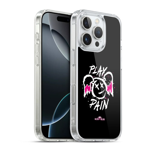 WWE Alexa Bliss Graphics Play Pain Smiley Soft Gel Case for Apple iPhone 16 Pro & MagSafe