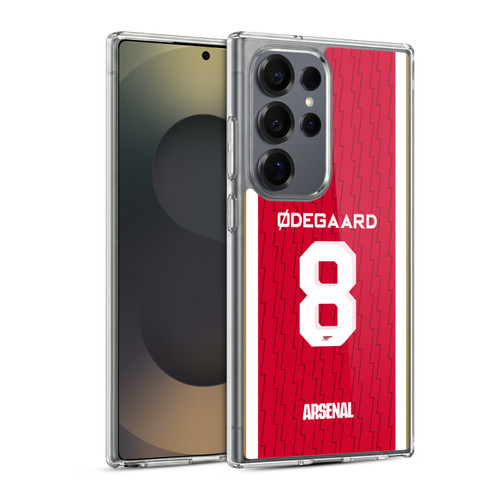 Arsenal FC 2023/24 Players Home Kit Martin Ødegaard Soft Gel Case for Samsung Galaxy S25 Ultra & MagSafe
