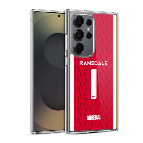 Arsenal FC 2023/24 Players Home Kit Aaron Ramsdale Soft Gel Case for Samsung Galaxy S25 Ultra & MagSafe