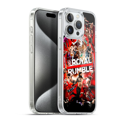 WWE 2022 Royal Rumble Key Art Soft Gel Case for Apple iPhone 15 Pro Max & MagSafe