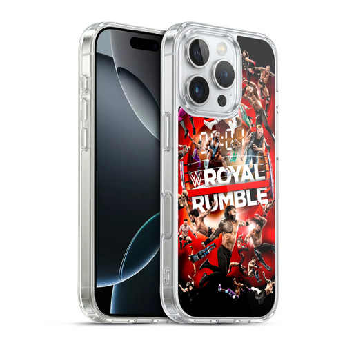 WWE 2022 Royal Rumble Key Art Soft Gel Case for Apple iPhone 16 Pro & MagSafe