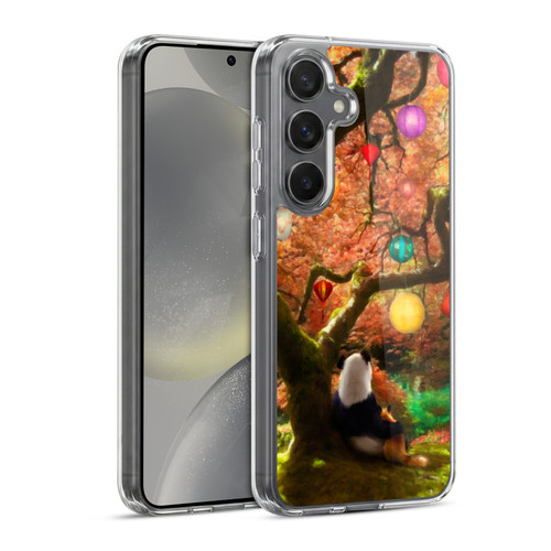 Aimee Stewart Fantasy Panda & Fox Soft Gel Case for Samsung Galaxy S24 5G & MagSafe