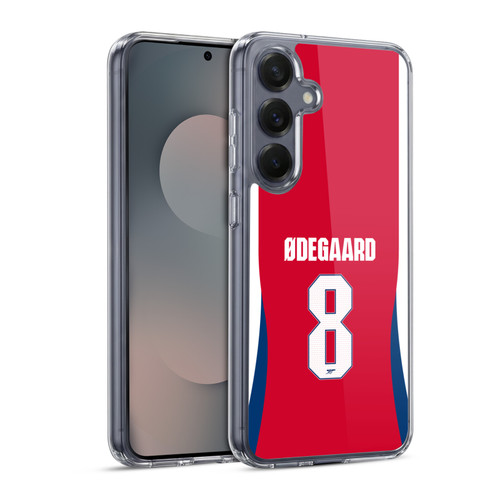 Arsenal FC 2024/25 Players Home Kit Martin Ødegaard Soft Gel Case for Samsung Galaxy S25 & MagSafe