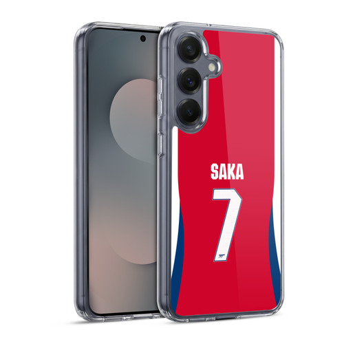 Arsenal FC 2024/25 Players Home Kit Bukayo Saka Soft Gel Case for Samsung Galaxy S25 & MagSafe