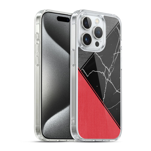 Alyn Spiller Marble Colour Block Soft Gel Case for Apple iPhone 15 Pro & MagSafe