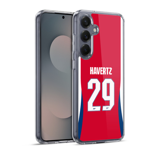 Arsenal FC 2024/25 Players Home Kit Kai Havertz Soft Gel Case for Samsung Galaxy S25+ & MagSafe