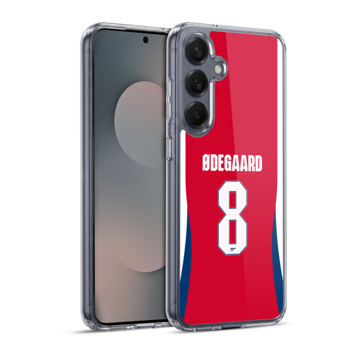 Arsenal FC 2024/25 Players Home Kit Martin Ødegaard Soft Gel Case for Samsung Galaxy S25+ & MagSafe