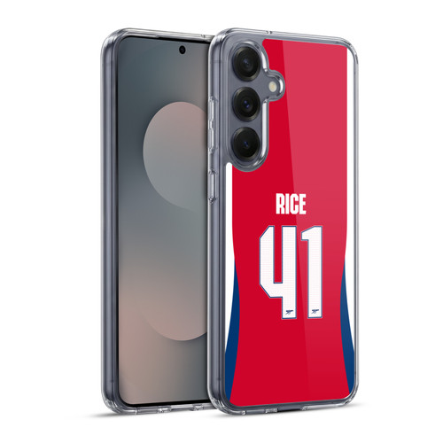 Arsenal FC 2024/25 Players Home Kit Declan Rice Soft Gel Case for Samsung Galaxy S25+ & MagSafe