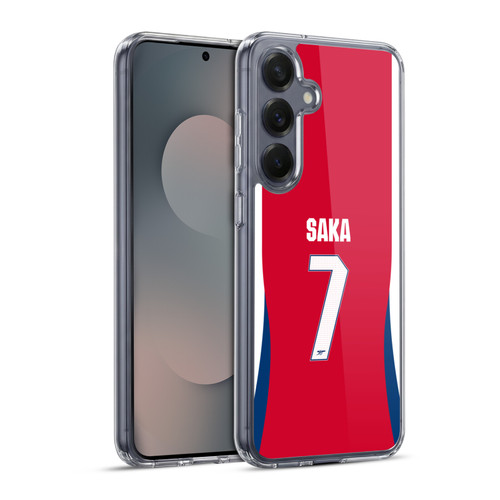 Arsenal FC 2024/25 Players Home Kit Bukayo Saka Soft Gel Case for Samsung Galaxy S25+ & MagSafe