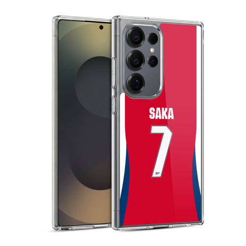 Arsenal FC 2024/25 Players Home Kit Bukayo Saka Soft Gel Case for Samsung Galaxy S25 Ultra & MagSafe