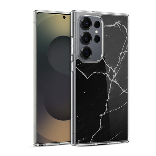 Alyn Spiller Marble Black Soft Gel Case for Samsung Galaxy S25 Ultra & MagSafe
