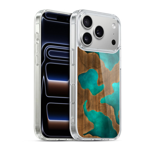 Alyn Spiller Wood & Resin Aqua Soft Gel Case for Apple iPhone 17 Pro