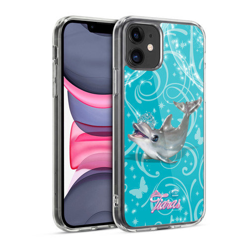 Animal Club International Pet Royalties Dolphin Soft Gel Case for Apple iPhone 11