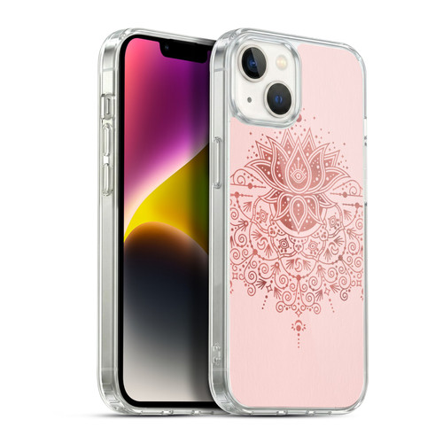 Cat Coquillette Patterns 6 Lotus Bloom Mandala 3 Soft Gel Case for Apple iPhone 14 Plus & MagSafe