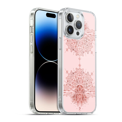 Cat Coquillette Patterns 6 Lotus Bloom Mandala 1 Soft Gel Case for Apple iPhone 14 Pro Max & MagSafe