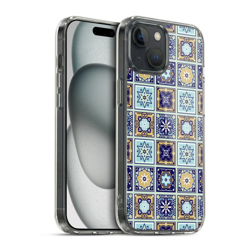 Cat Coquillette Patterns 6 Mexican Tile 2 Soft Gel Case for Apple iPhone 15 & MagSafe