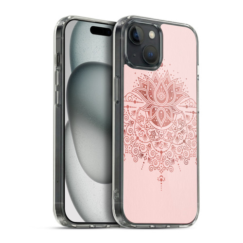 Cat Coquillette Patterns 6 Lotus Bloom Mandala 3 Soft Gel Case for Apple iPhone 15 Plus & MagSafe