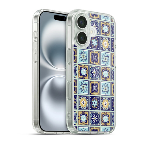Cat Coquillette Patterns 6 Mexican Tile 2 Soft Gel Case for Apple iPhone 16 & MagSafe