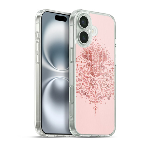 Cat Coquillette Patterns 6 Lotus Bloom Mandala 3 Soft Gel Case for Apple iPhone 16 Plus & MagSafe