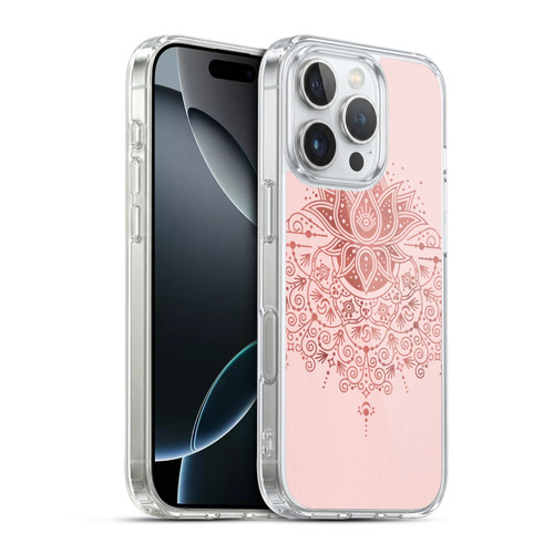 Cat Coquillette Patterns 6 Lotus Bloom Mandala 3 Soft Gel Case for Apple iPhone 16 Pro & MagSafe