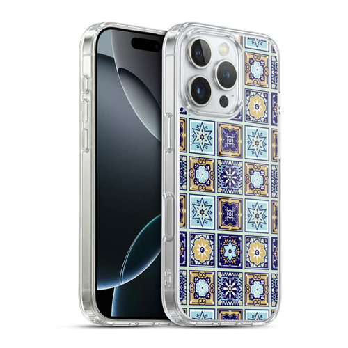 Cat Coquillette Patterns 6 Mexican Tile 2 Soft Gel Case for Apple iPhone 16 Pro & MagSafe