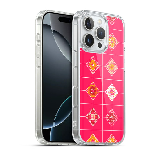 Cat Coquillette Patterns 6 Mexican Tile 3 Soft Gel Case for Apple iPhone 16 Pro & MagSafe