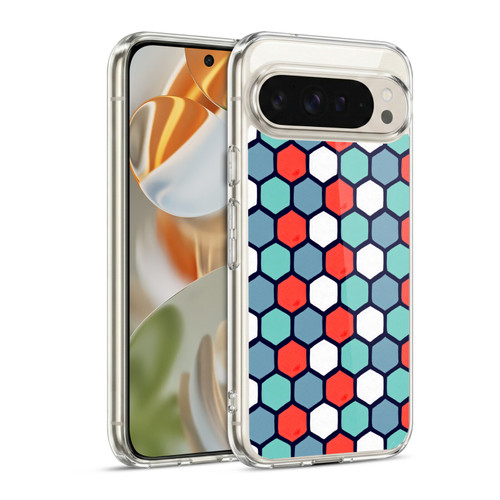Cat Coquillette Patterns 6 Honeycomb Coral Soft Gel Case for Google Pixel 9 / Pixel 9 Pro